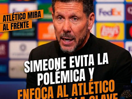 Simeone evita la polémica y enfoca al Atlético en su batalla clave.