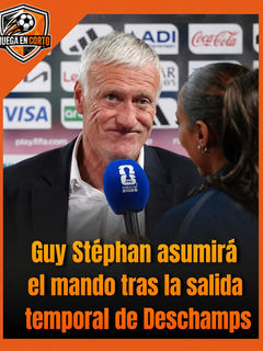 Guy Stéphan asumirá el mando tras la salida temporal de Deschamps.