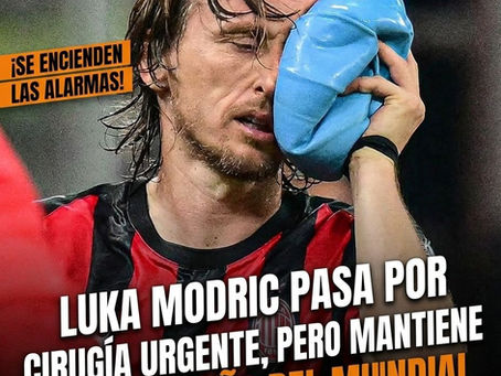 Luka Modric pasa por cirugía urgente, pero mantiene vivo el sueño del Mundial.