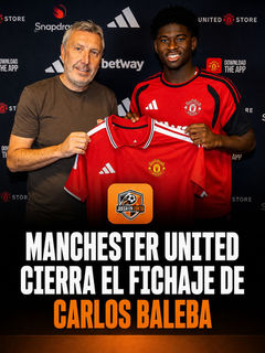 Manchester United cierra el fichaje de Carlos Baleba.