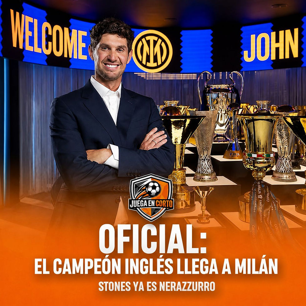 El campeón inglés llega a Milán: Stones ya es nerazzurro