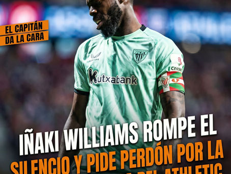 Iñaki Williams rompe el silencio y pide perdón por la difícil temporada del Athletic.