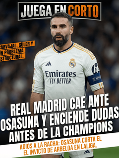 Real Madrid cae ante Osasuna y enciende dudas antes de la Champions.