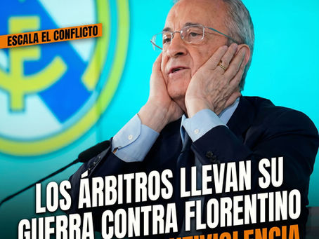 Los árbitros llevan su guerra contra Florentino Pérez hasta Antiviolencia.