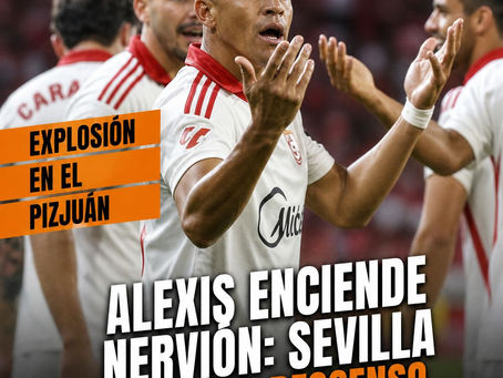 Alexis enciende Nervión: Sevilla sale del descenso con un gol clave.