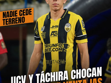 UCV y Táchira se neutralizan en un duelo táctico que deja todo abierto en la cima.