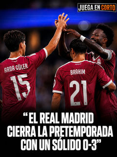 El Real Madrid cierra la pretemporada con un sólido 0-3.