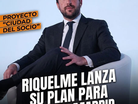 Riquelme lanza su plan para el Real Madrid.