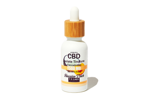 1500mg Hawaiian Peach CBD Isolate Tincture | TSLabsCBD