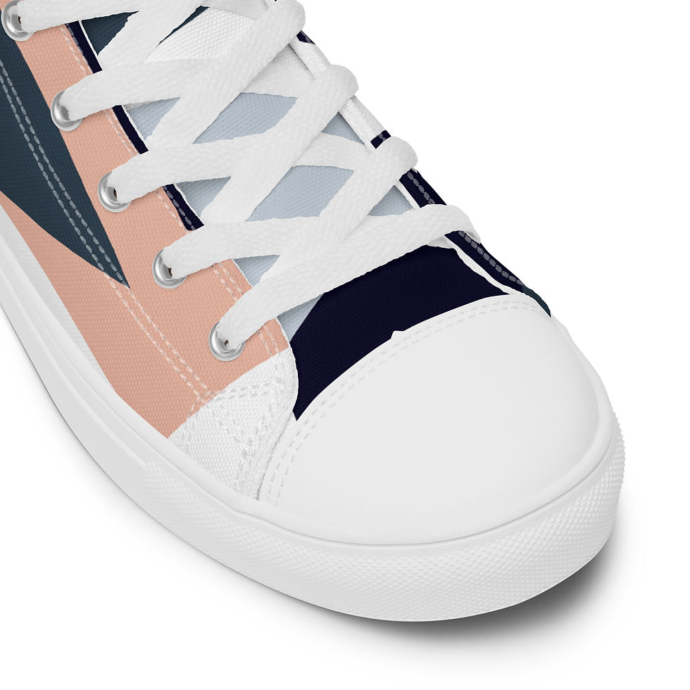 Thumbnail: Men’s high top canvas shoes with GenZ Print