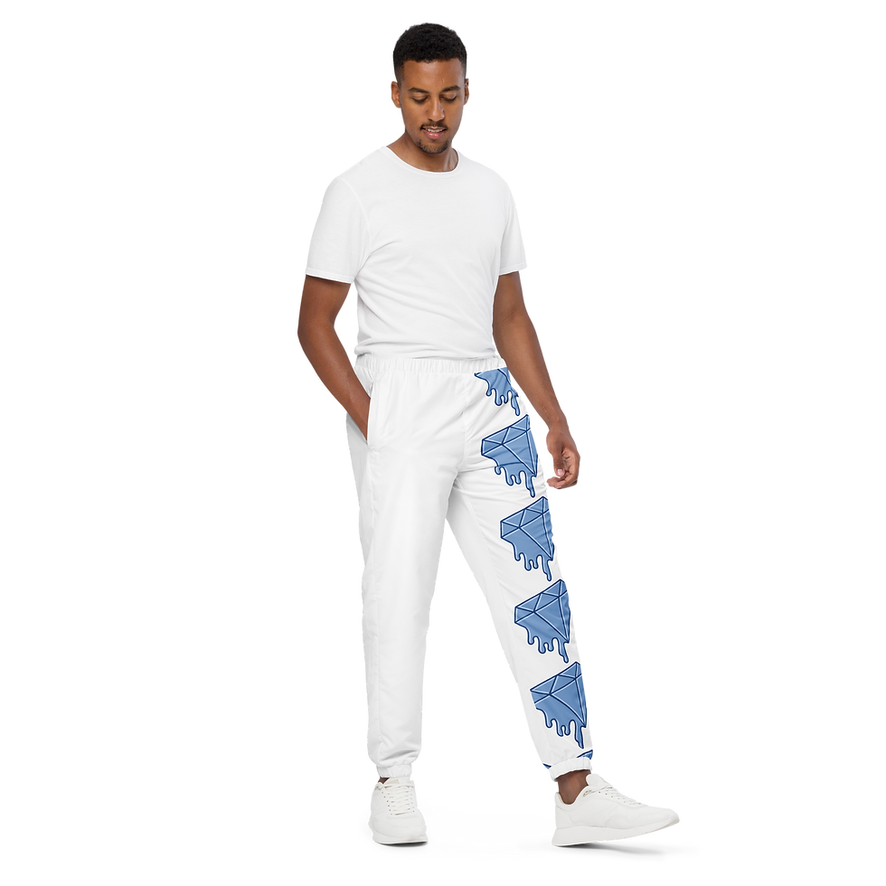 Thumbnail: Unisex track pants - With Cool Diamond Print on It