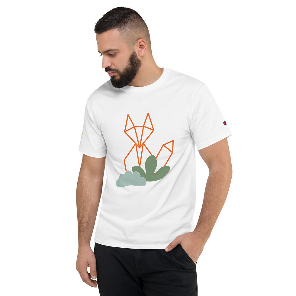Thumbnail: Men's Champion T-Shirt - With Geometric Fox