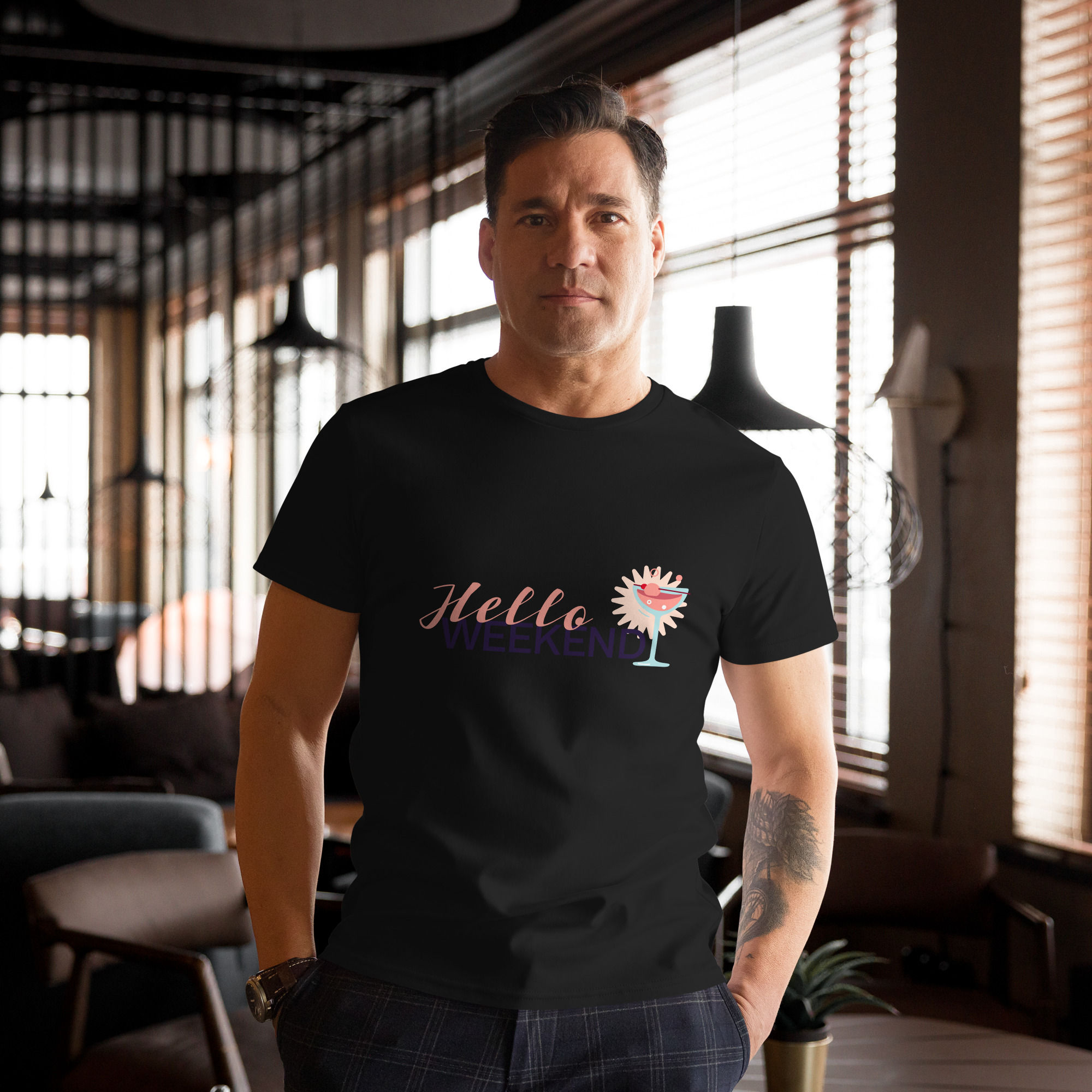Men's premium cotton t-shirt - For Weekend Time