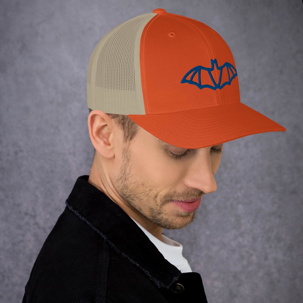Thumbnail: Trucker Cap With a Bat In the Front
