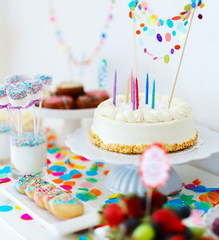 colorful birthday party