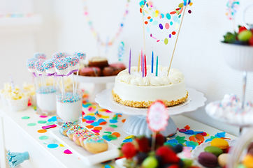 colorful birthday party