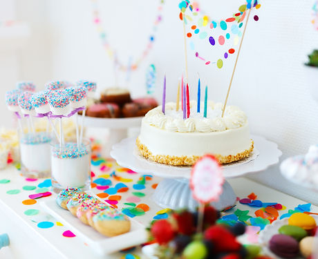 colorful birthday party