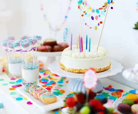 colorful birthday party
