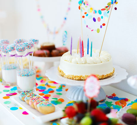 colorful birthday party