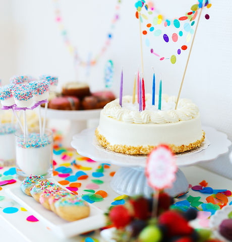 colorful birthday party