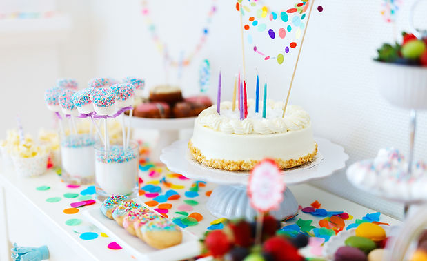 Birthday Party dessert spread