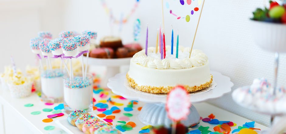 colorful birthday party