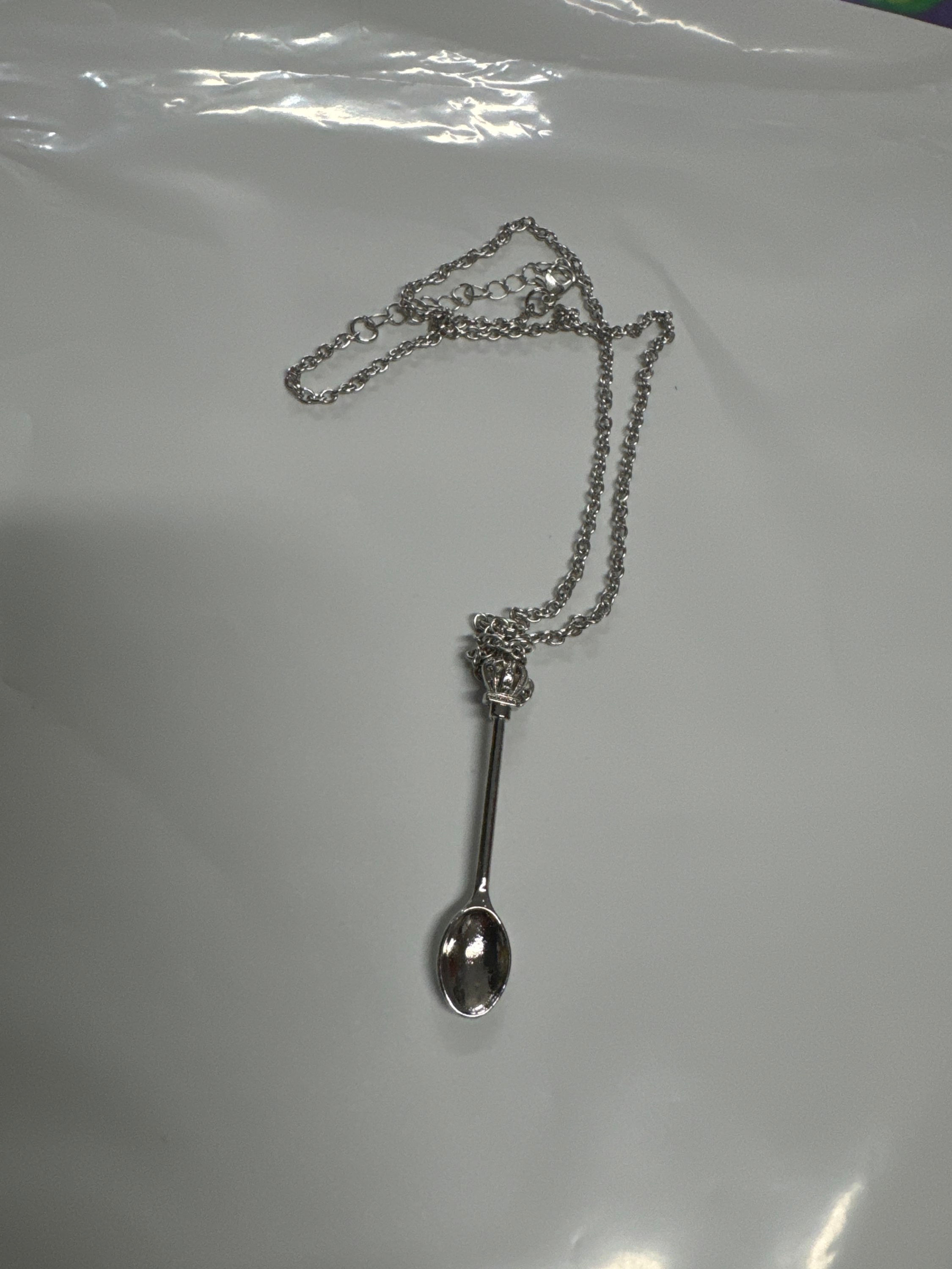Silver Spoon on Necklace 