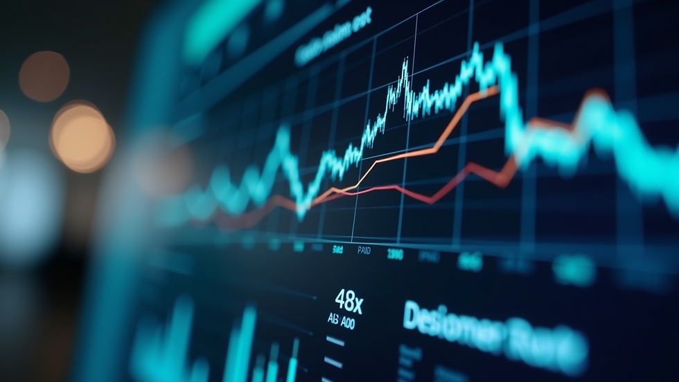 Close-up view of a digital dashboard displaying risk management metrics