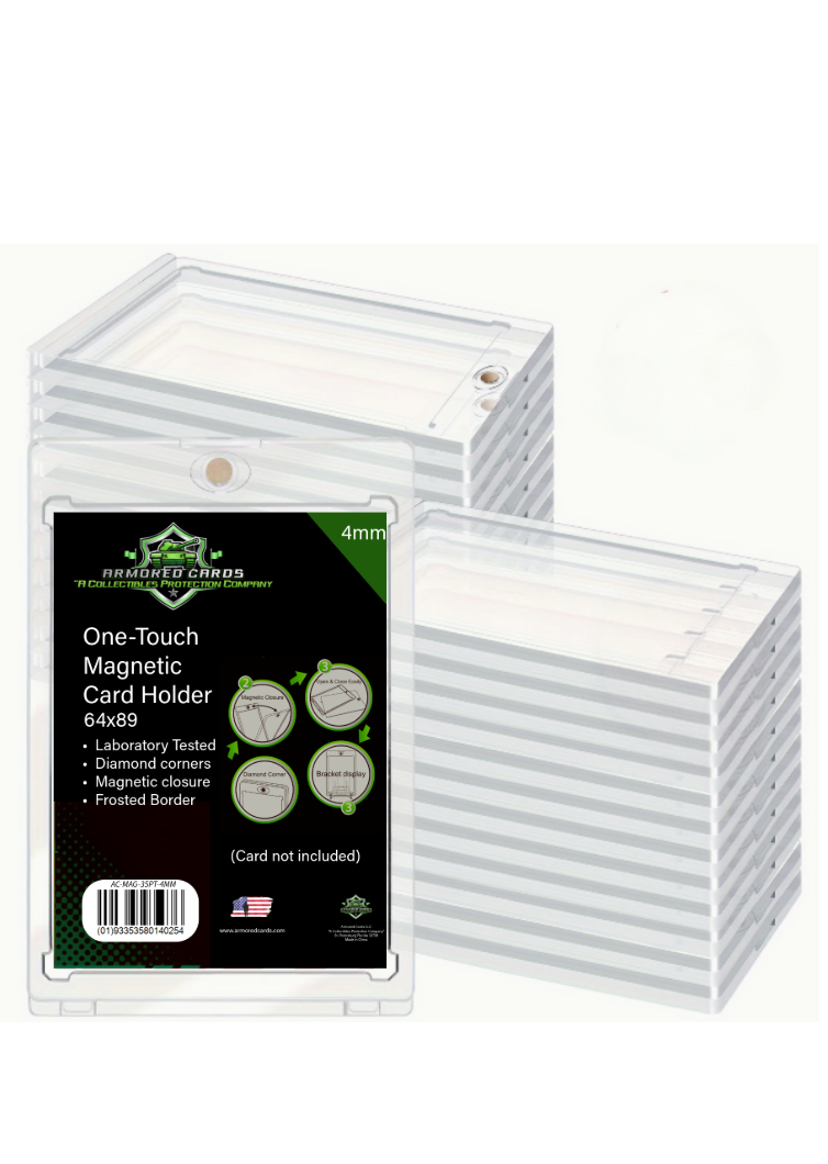 Thin Series One-touch Magnetic Card Holders - 130pt (Bulk_1)