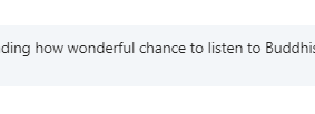 A wonderful chance