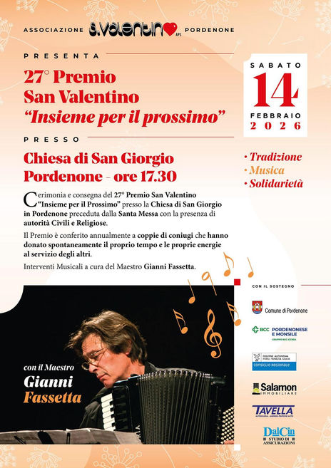 27° premio San Valentino - Insieme per il prossimo