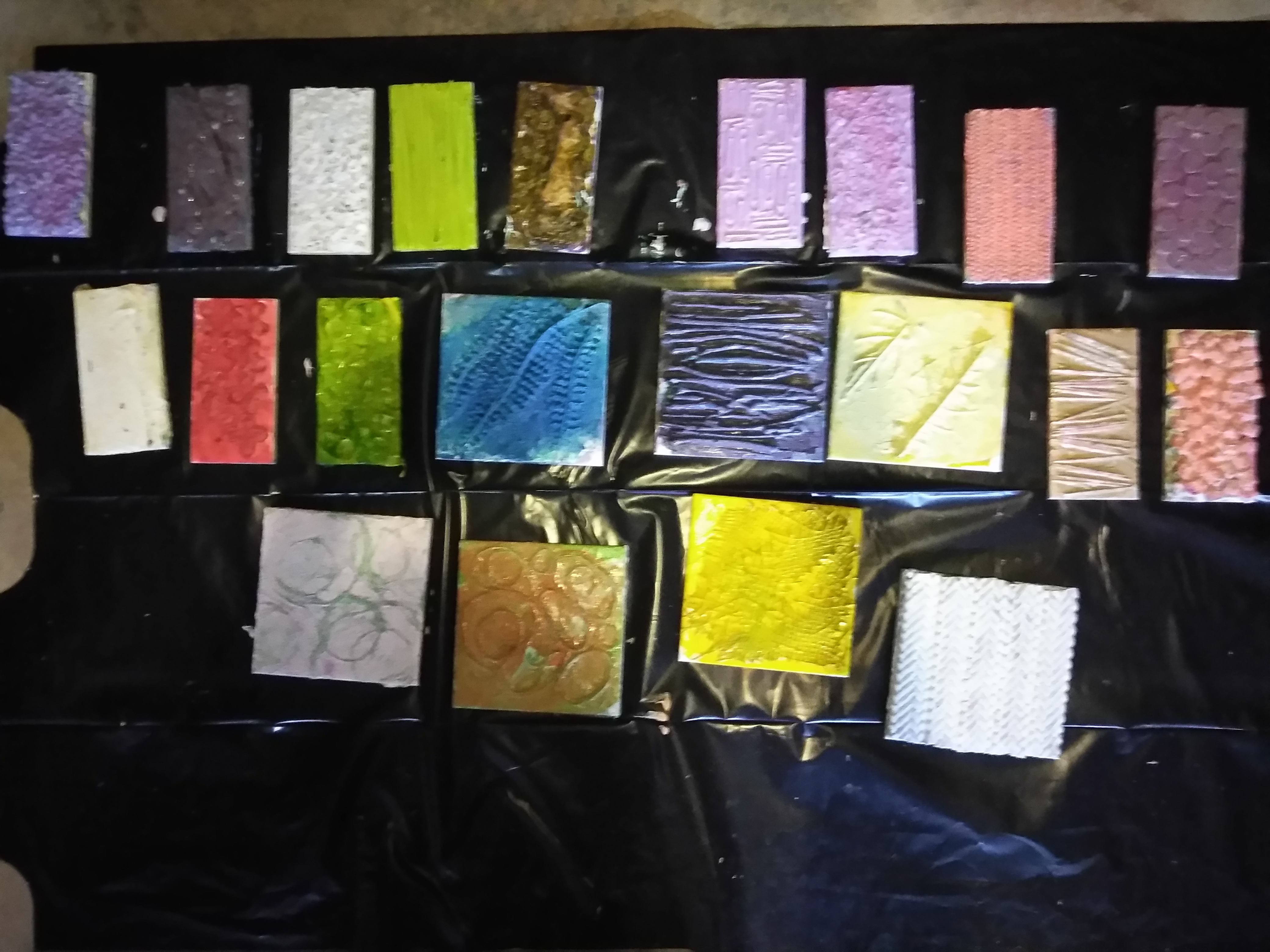 Inked Collagraph Plates
