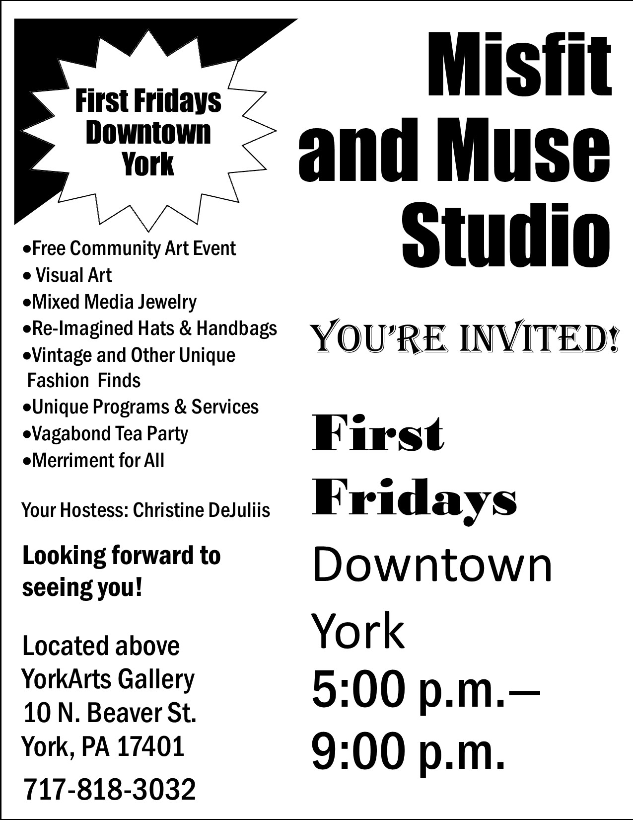 First Friday Flyer
