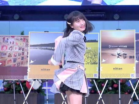 激かわ! AKB48坂口渚沙ちゃん制服風ミニスカートでパンチラ