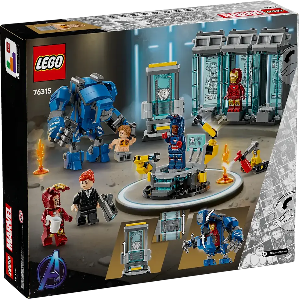 Thumbnail: Lego 76315 Super Heroes Marvel Iron Man's Laboratory: Hall of Armor (384Pieces)