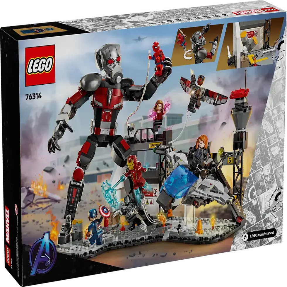 Thumbnail: Lego 76314 Marvel Captain America: Civil War Action Battle ( 736 Pieces )