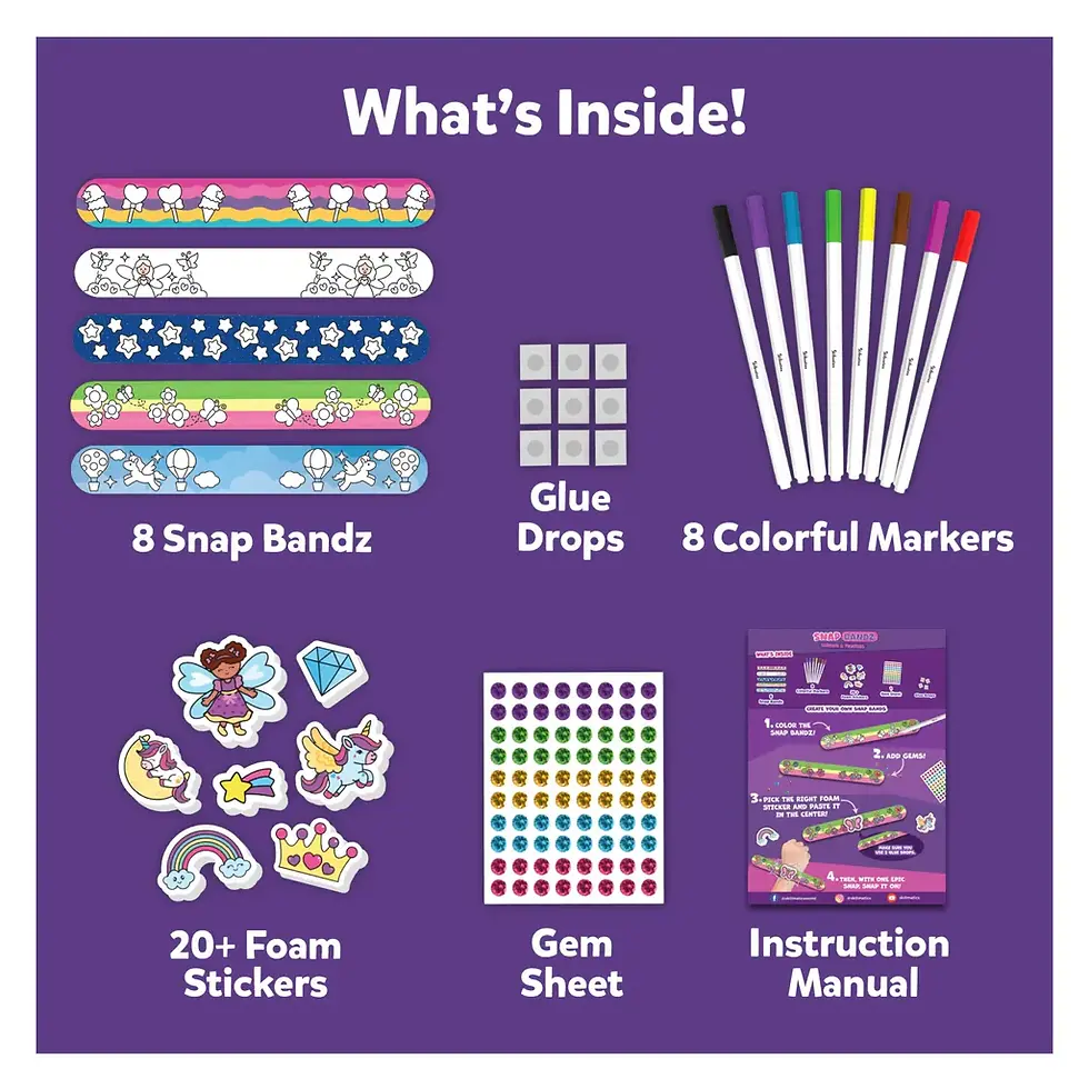 Thumbnail: Skillmatics  Snap Bandz, Unicorns & Princesses, DIY Art & Craft Activity