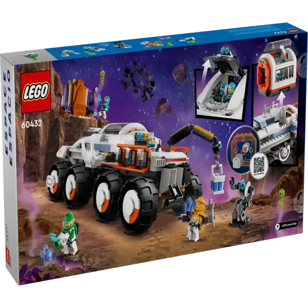 Lego 60432 City Command Rover And Crane Loader (758 Pieces)