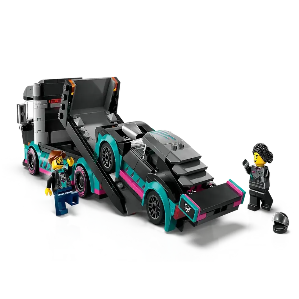 Thumbnail: Lego 60406 City Race Car And Car Carrier Truck (328 Pieces)
