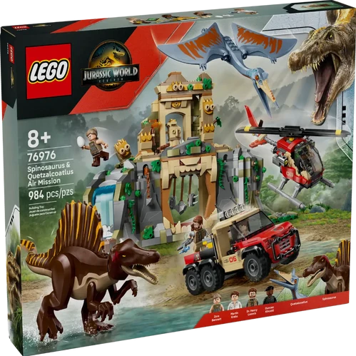 Lego 76976 Jurassic World Spinosaurus & Quetzalcoatlus Air Mission