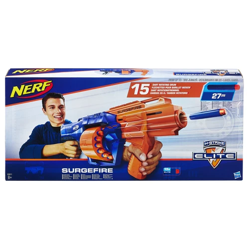 NERF Surgefire オレンジ/青 30発弾薬付き 送料込み Nerf N-Strike Elite Surgefire Blasters | Green Turtle