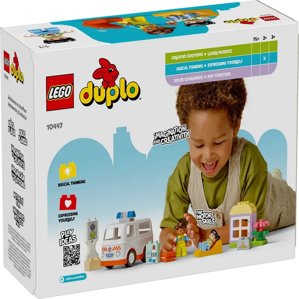 Thumbnail: Lego 10447 Duplo Ambulance & Driver (19 Pieces)