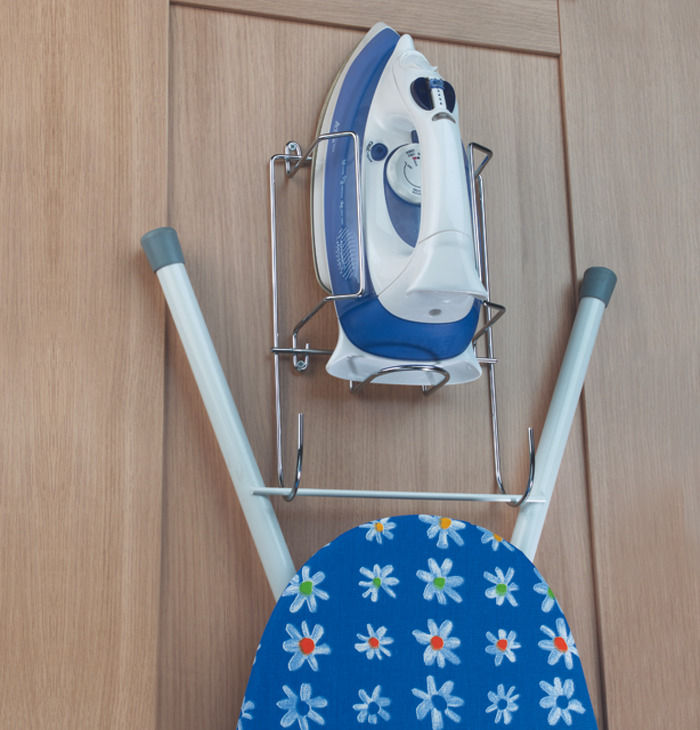 Wire Holder, for Iron and Ironing Board, Steel