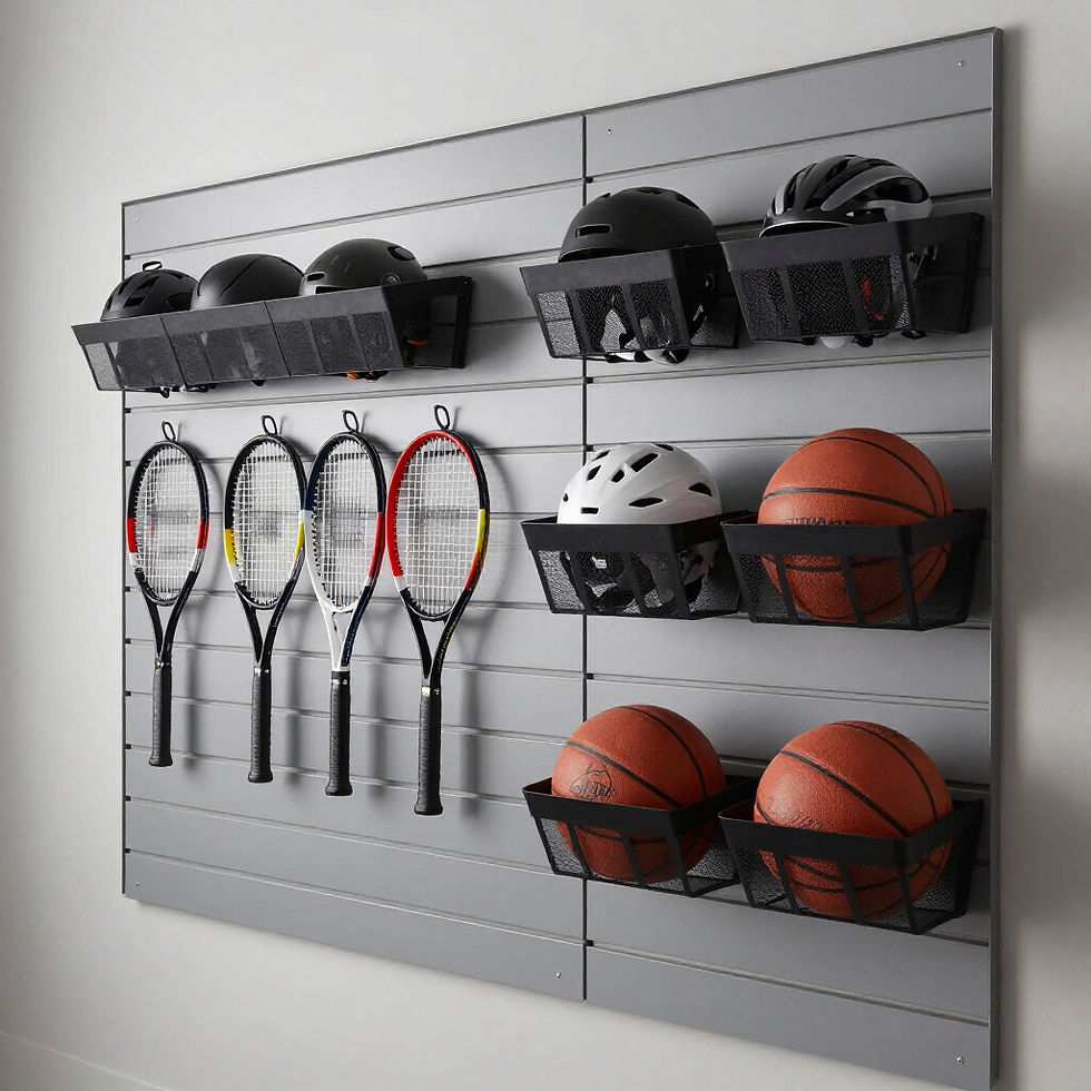 garage slawall with accessories