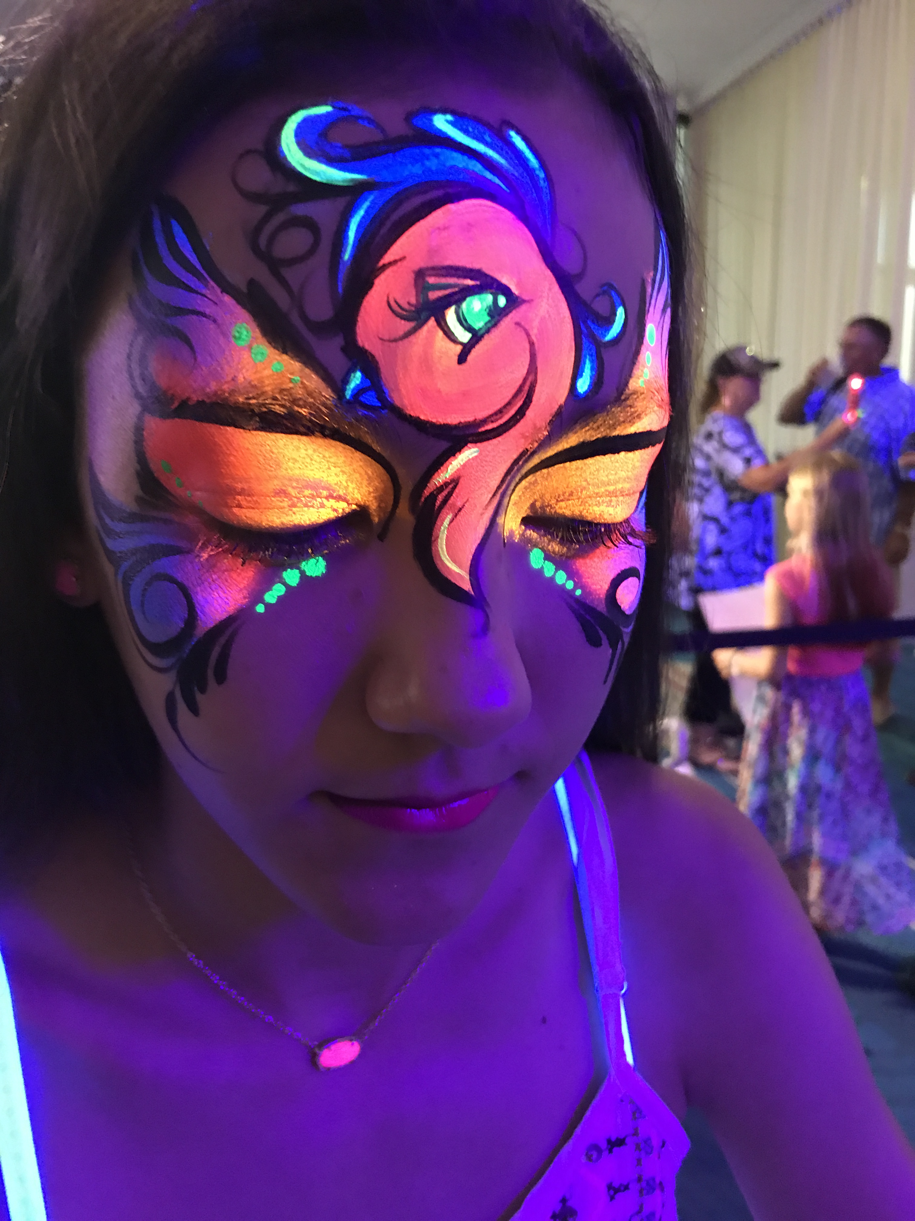 UV Glow Face Painting for Corporate
