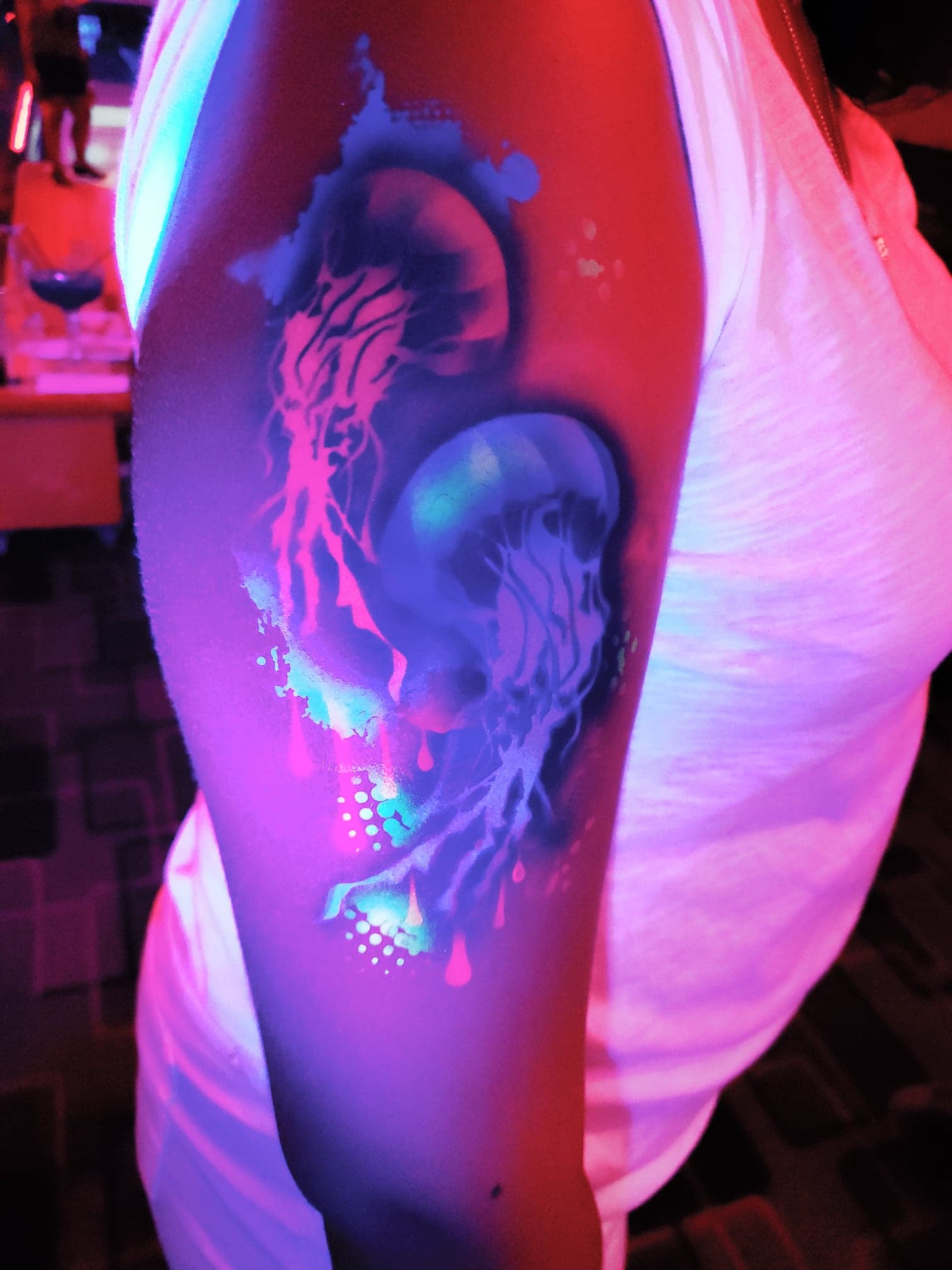 UV Neon Glow Airbrush Tattoos