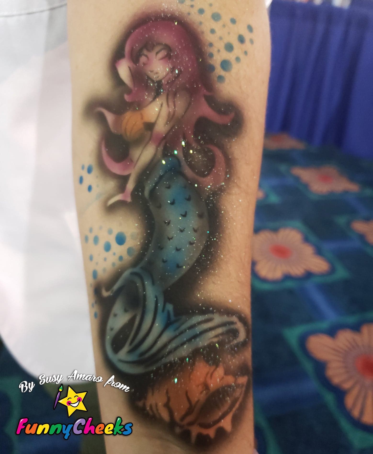 Mermaid Airbrush Tattoo