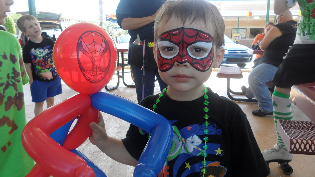 Spidey balloon art