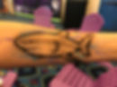 Shark airbrush tattoo