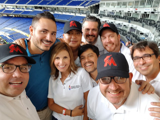 La Junta Directiva de Venezuelan Chamber visita el Marlins Park en Apoyo del Evento VENEZUELAN HERIT